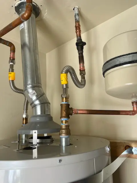 Water heater installation and plumbing repair in Derry